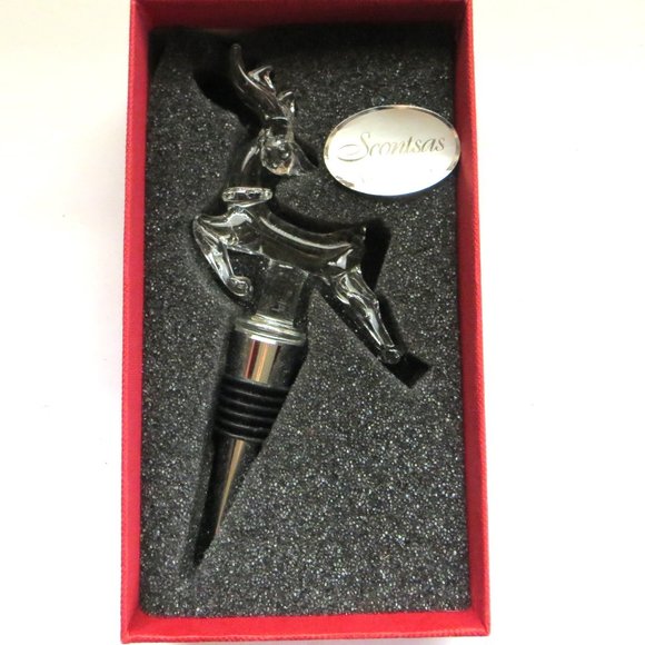Reindeer Design Bottle Stopper New In Box For Wine Bottles Barware Acces… - Picture 3 of 4